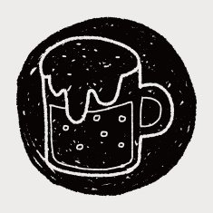 beer doodle drawing N7