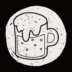 beer doodle drawing N9