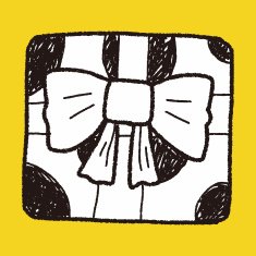 birthday presents doodle drawing N18