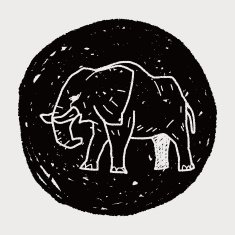 elephant doodle N8