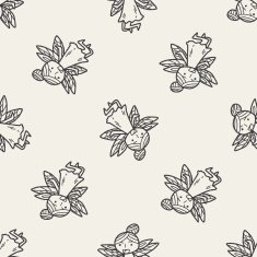 fairy doodle seamless pattern background N5