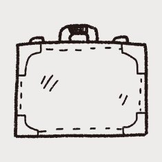 briefcase doodle drawing N8