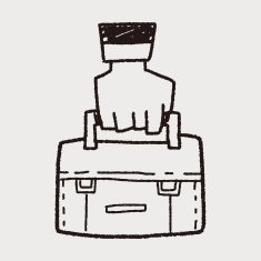 briefcase doodle drawing N9