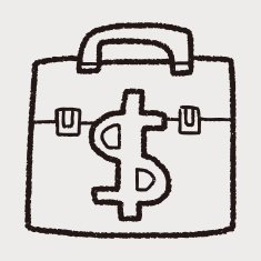 briefcase doodle drawing N10