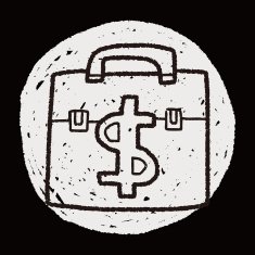 briefcase doodle drawing N18