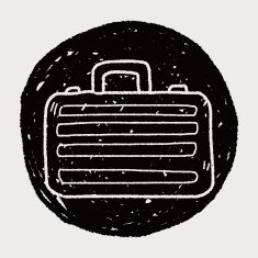 briefcase doodle drawing N19
