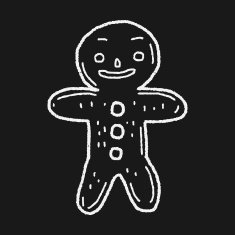 gingerbread man doodle N11