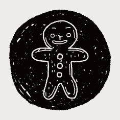 gingerbread man doodle N13