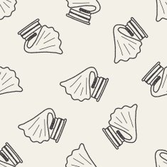 gramophone doodle seamless pattern background N3
