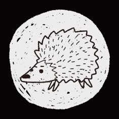 hedgehog doodle N5