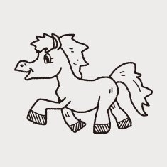 horse doodle N9