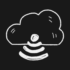 internet cloud doodle drawing N42