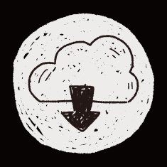 internet cloud doodle drawing N44