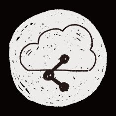 internet cloud doodle drawing N47