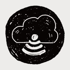 internet cloud doodle drawing N50