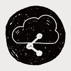 internet cloud doodle drawing N51
