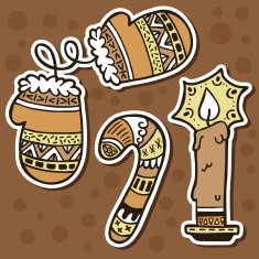 stickers ornate set N5