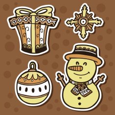 stickers ornate set N6