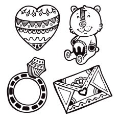 outline ornate set N3