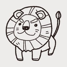 Lion doodle N7
