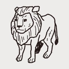 Lion doodle N8