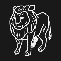 Lion doodle N10