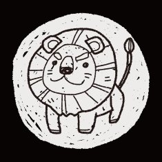 Lion doodle N11