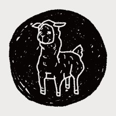 llama doodle N5