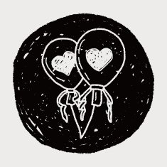 love balloon doodle N10