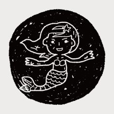 Mermaid doodle N7