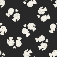 love doodle seamless pattern background N6