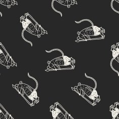 monster doodle seamless pattern background N29