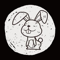 rabbit doodle N21