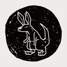 rabbit doodle N25