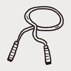 Rope skipping doodle N9