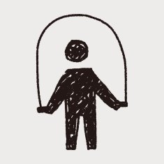 Rope skipping doodle N10