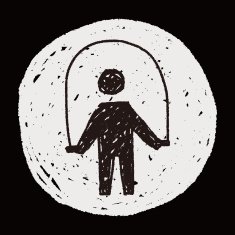 Rope skipping doodle N14