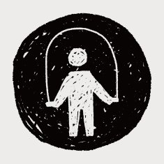 Rope skipping doodle N16