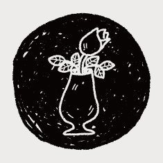 rose flower doodle N26