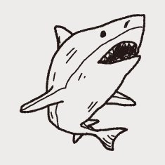 shark doodle N9