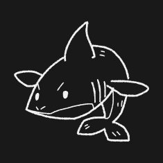 shark doodle N10