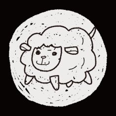 sheep doodle N13