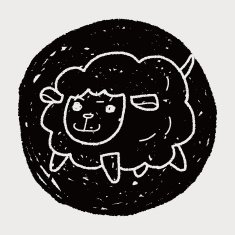 sheep doodle N14