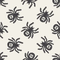 spider doodle seamless pattern background