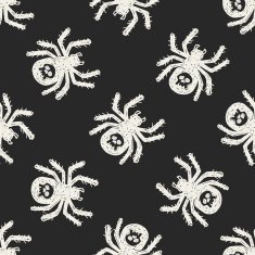 spider doodle seamless pattern background N2