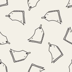 tag doodle drawing seamless pattern background