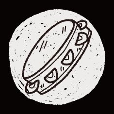 tambourine doodle N11