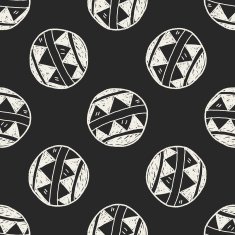 toy ball doodle seamless pattern background N2
