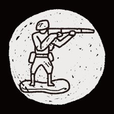 toy soldier doodle N10