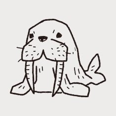 walrus doodle N2